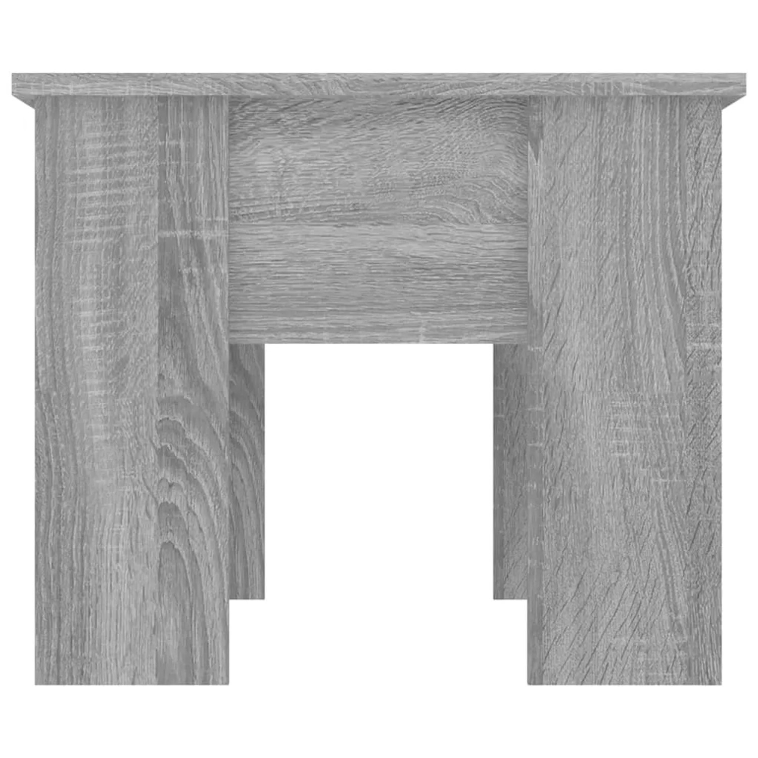 VidaXL Couchtisch Grau Sonoma, Holzwerkstoff, höhenverstellbar.