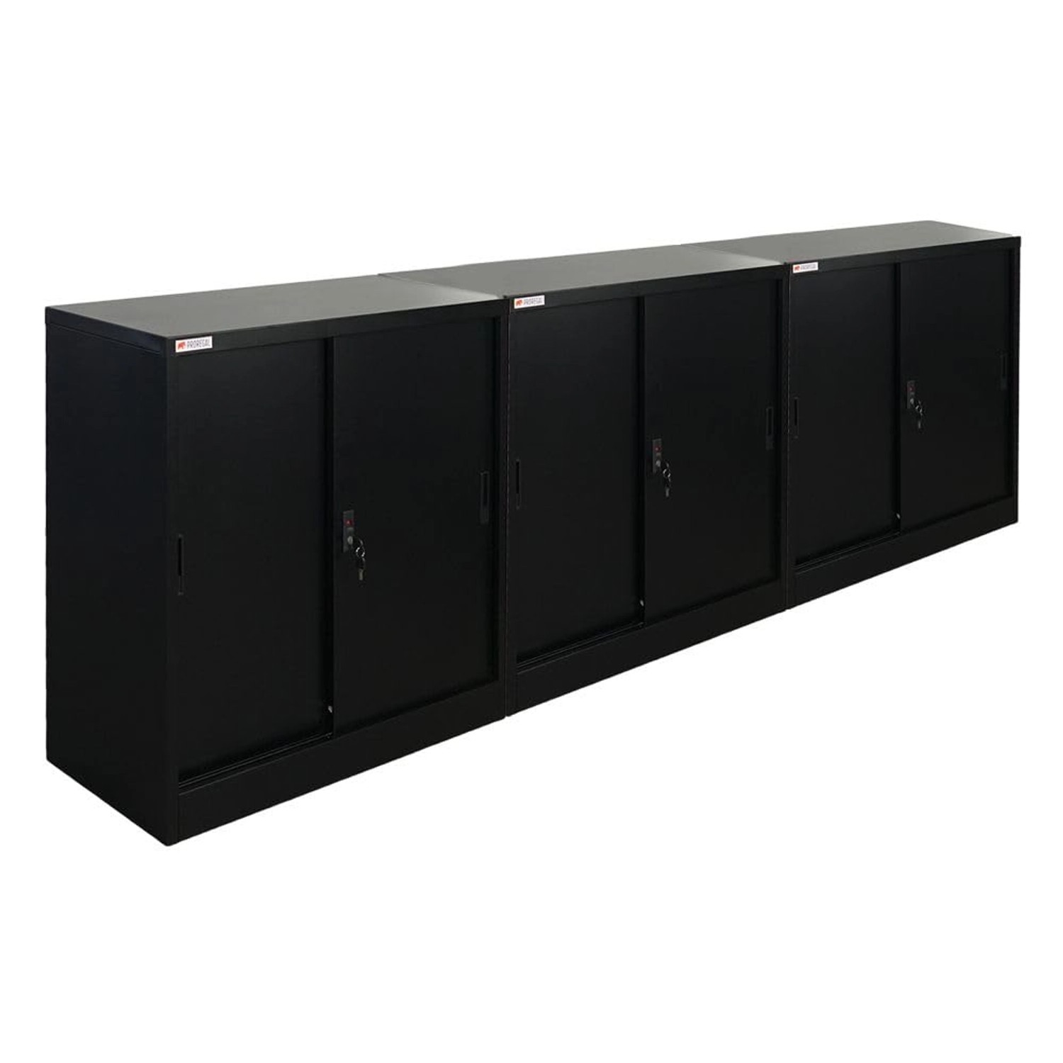 PROREGAL MegaDeal 3x Aktenschrank ELEPHANT Mit Abschließbaren Schiebetüren günstig online kaufen