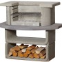 Buschbeck Grillbar Kingston aus Beton mit Grillrost und Holzfach. Ideal für Grillpartys.