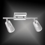 Moderne, 2-flammige LED-Deckenleuchte Dalli in Chrom von Just Light.