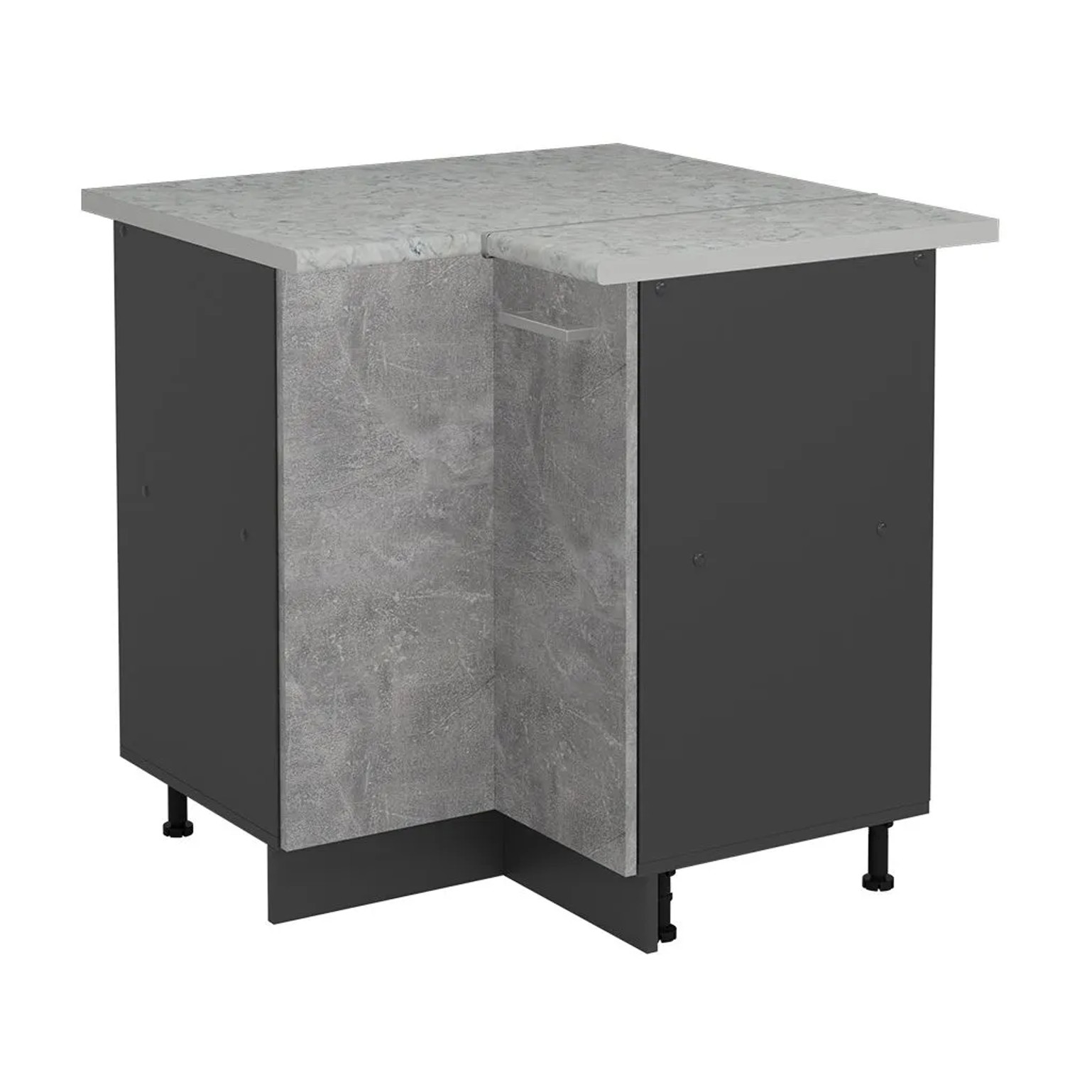 Vicco Eckunterschrank R-Line Beton 76 x 82 AP Marmor Art Nr 53428