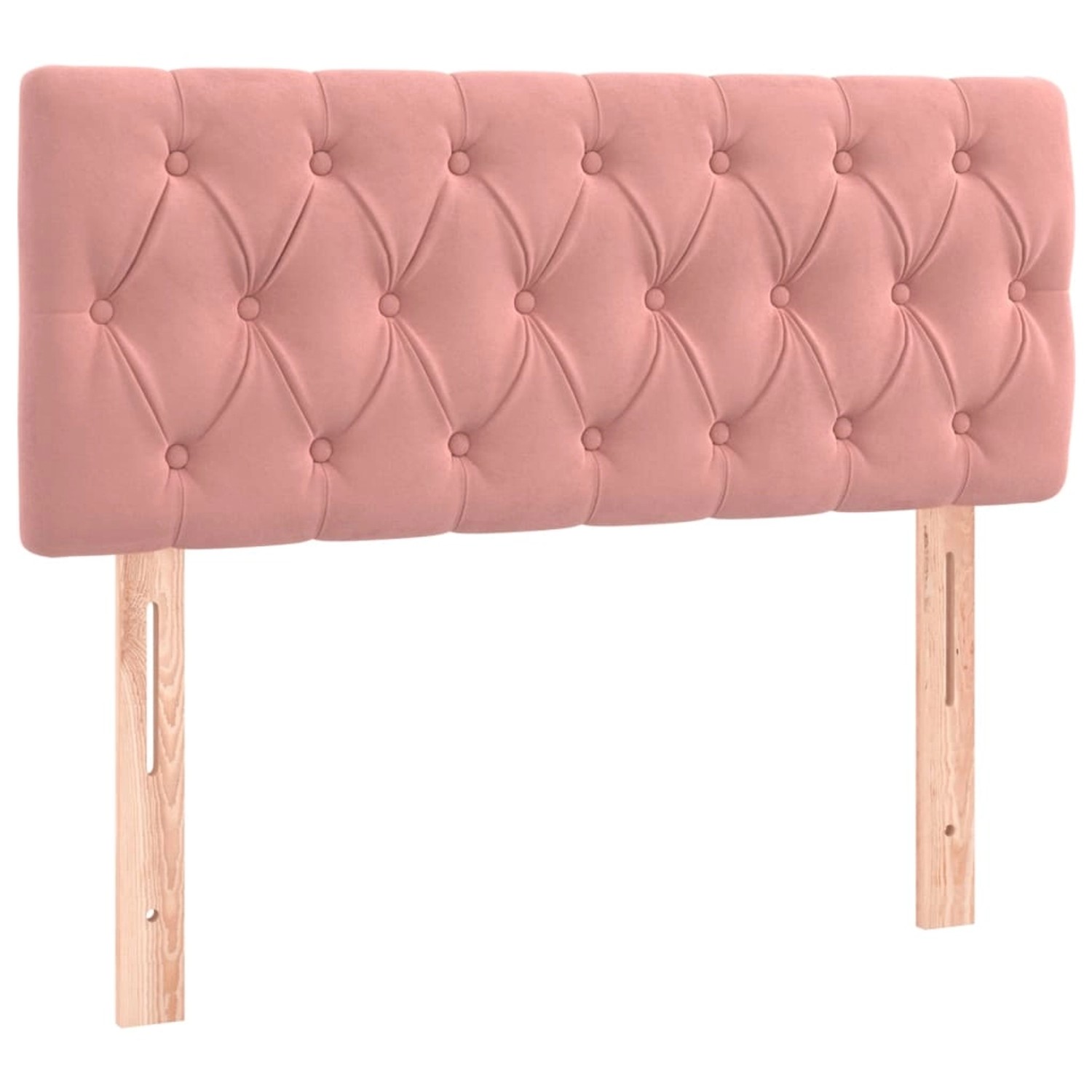 vidaXL LED Kopfteil Rosa 100x7x78/88 cm Samt 3121995