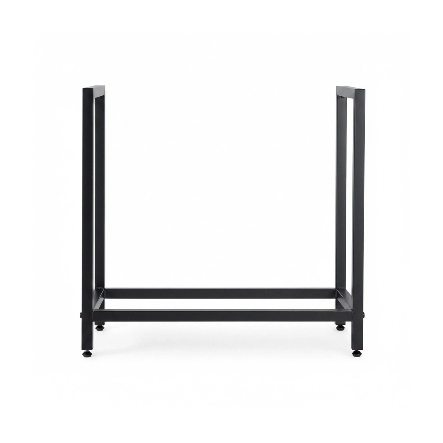 Relaxdays Kaminholzregal Eisen Schwarz Platzsparend 62,5 cm x 65 cm x 30,5 cm 2,6 kg