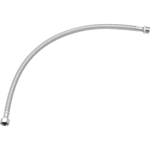 Flexibler Edelstahl-Schlauch, 3/8 x 3/8 Zoll, 500 mm Länge, für Wasseranschlüsse.
