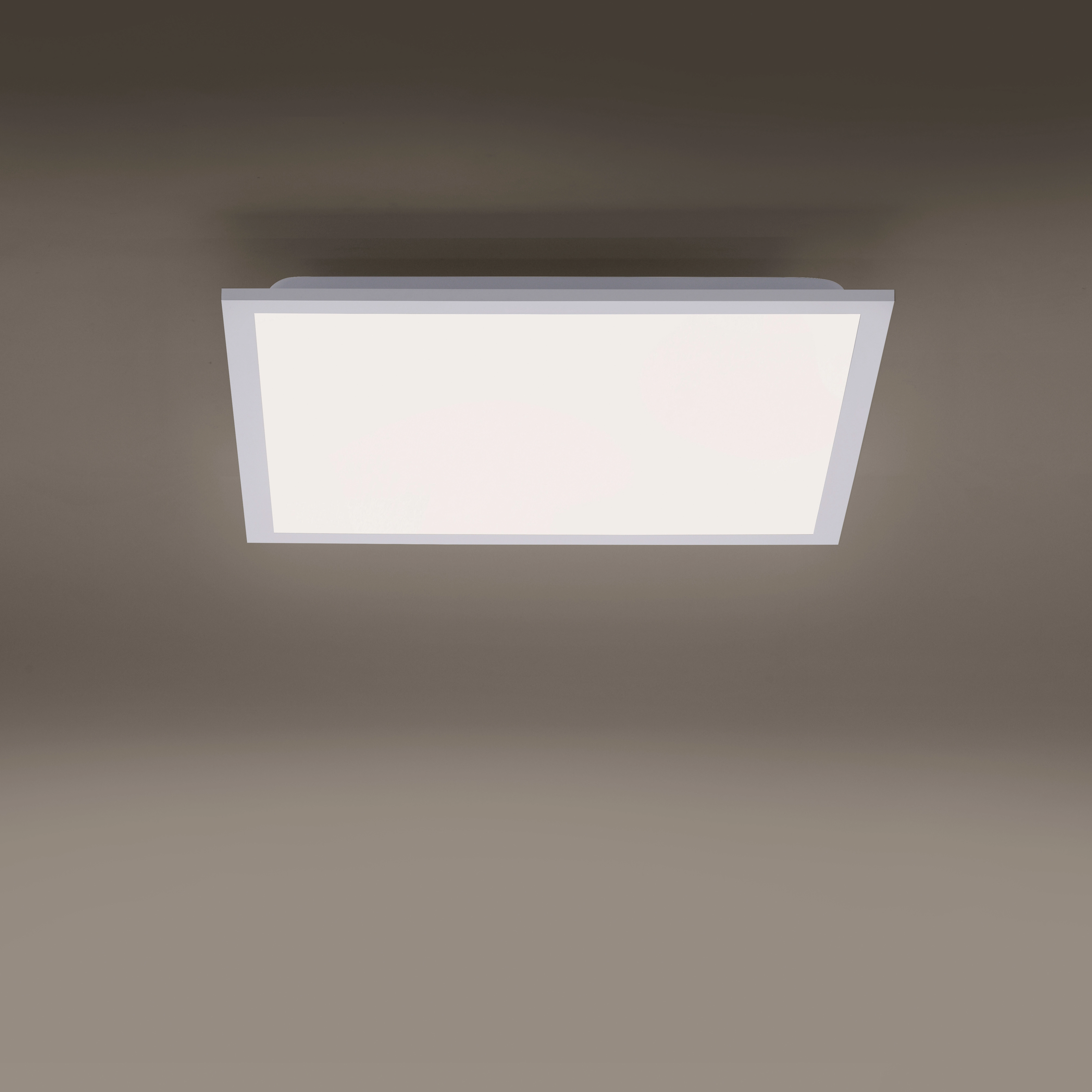 Just Light. LED-Deckenleuchte Fleet 44,5 x 44,5 cm Weiß