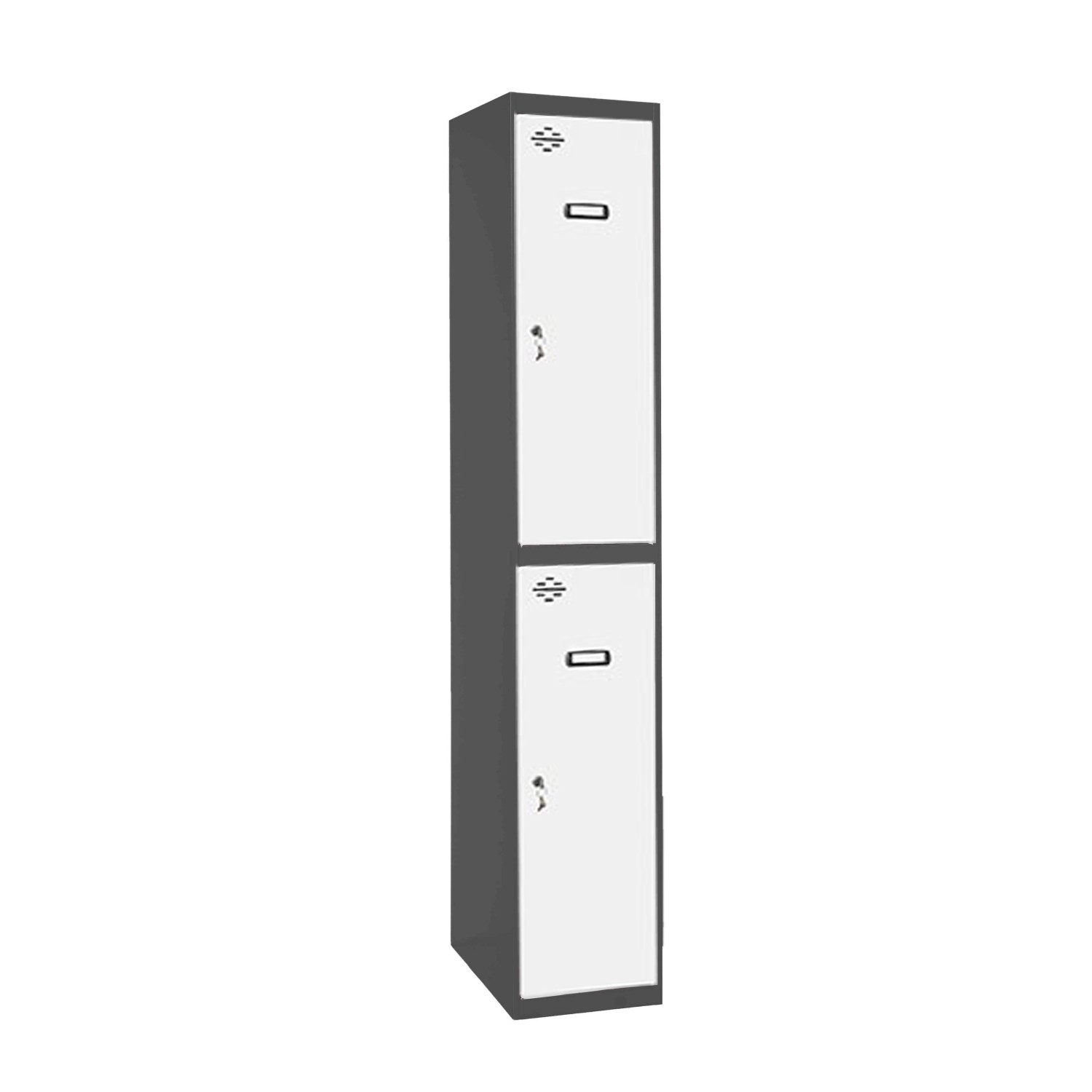PROREGAL Spind AMEGO HxBxT 180 x 30 x 50 cm 2 Abteile Grundmodul Anthrazit- günstig online kaufen
