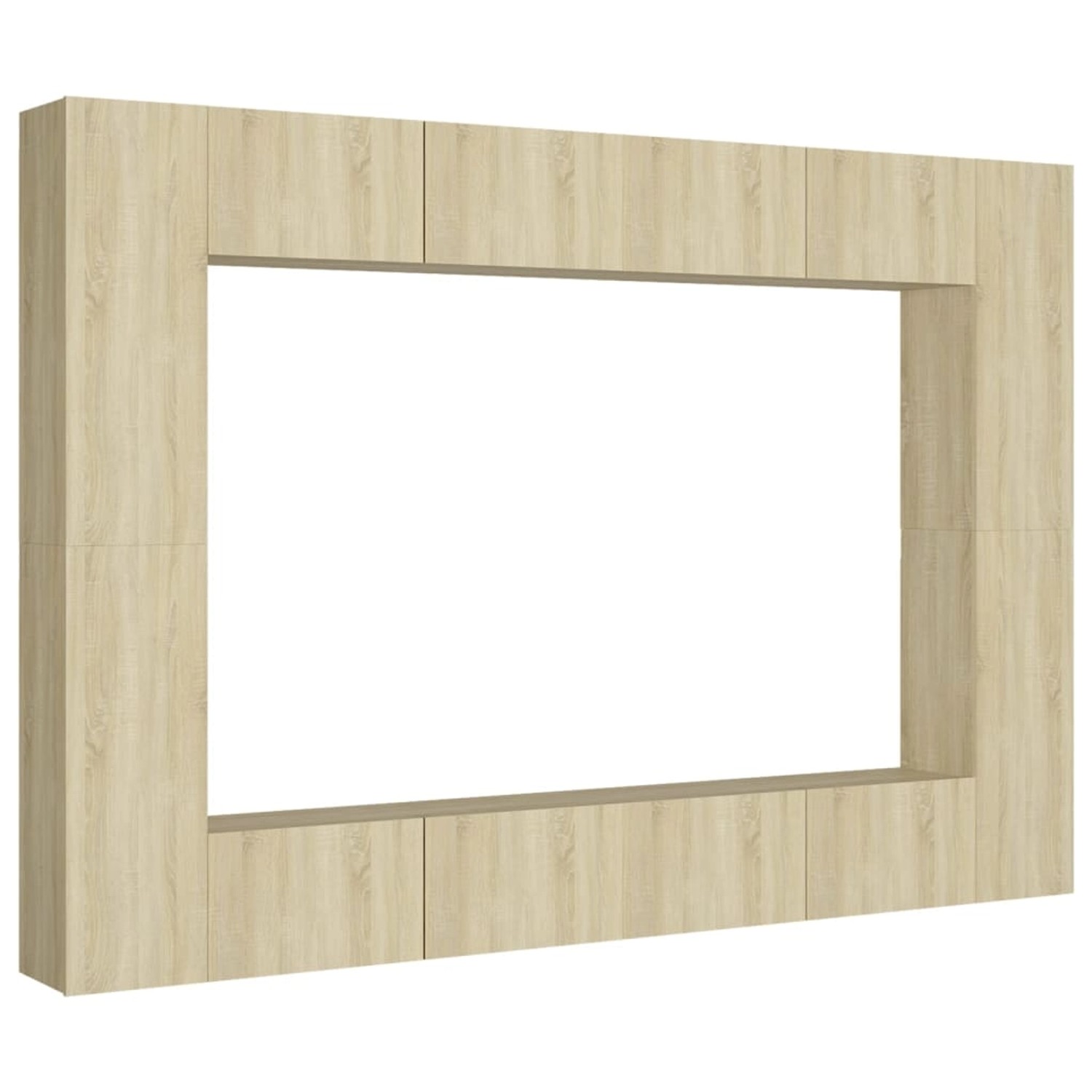 VidaXL 8-tlg. TV-Schrank-Set Sonoma-Eiche Holzwerkstoff  Modell 11