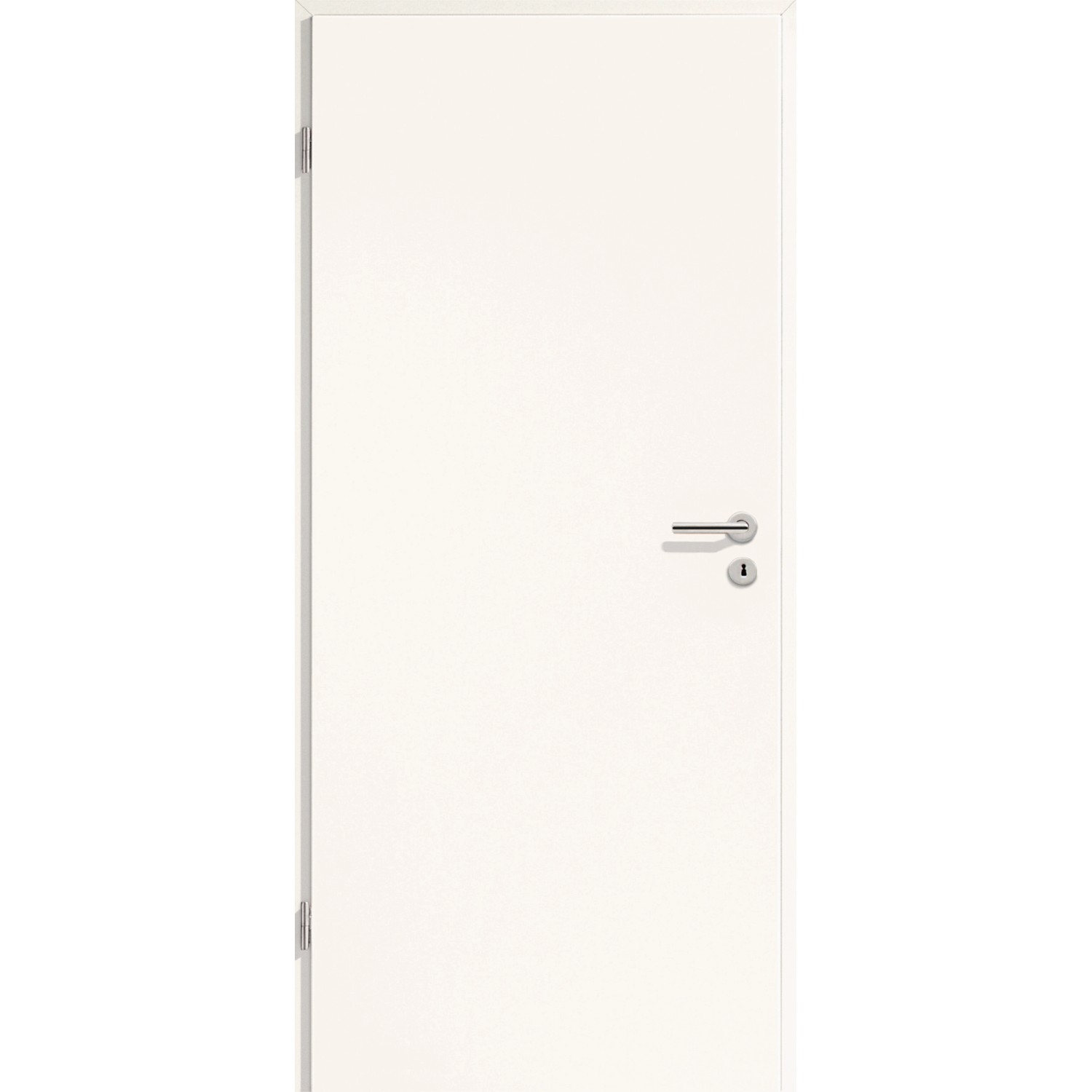 Zimmertür CPL Weiß Seidenmatt (GL223) 86 cm x 198,5 cm Anschlag L