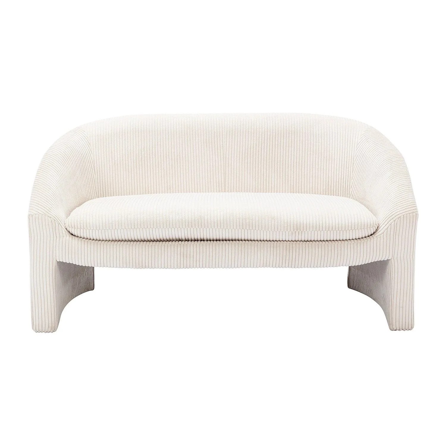 Vente-unique Sofa Ohne Schlafmöglichkeit Ossana Cremefarben 137 cm