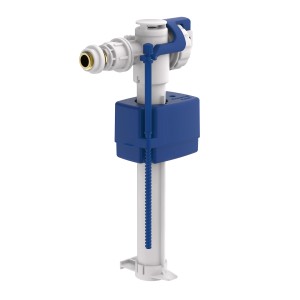 Kirchhoff Universal-Schwimmerventil, weiß und blau, für Spülkästen mit 6-9 l Füllmenge.