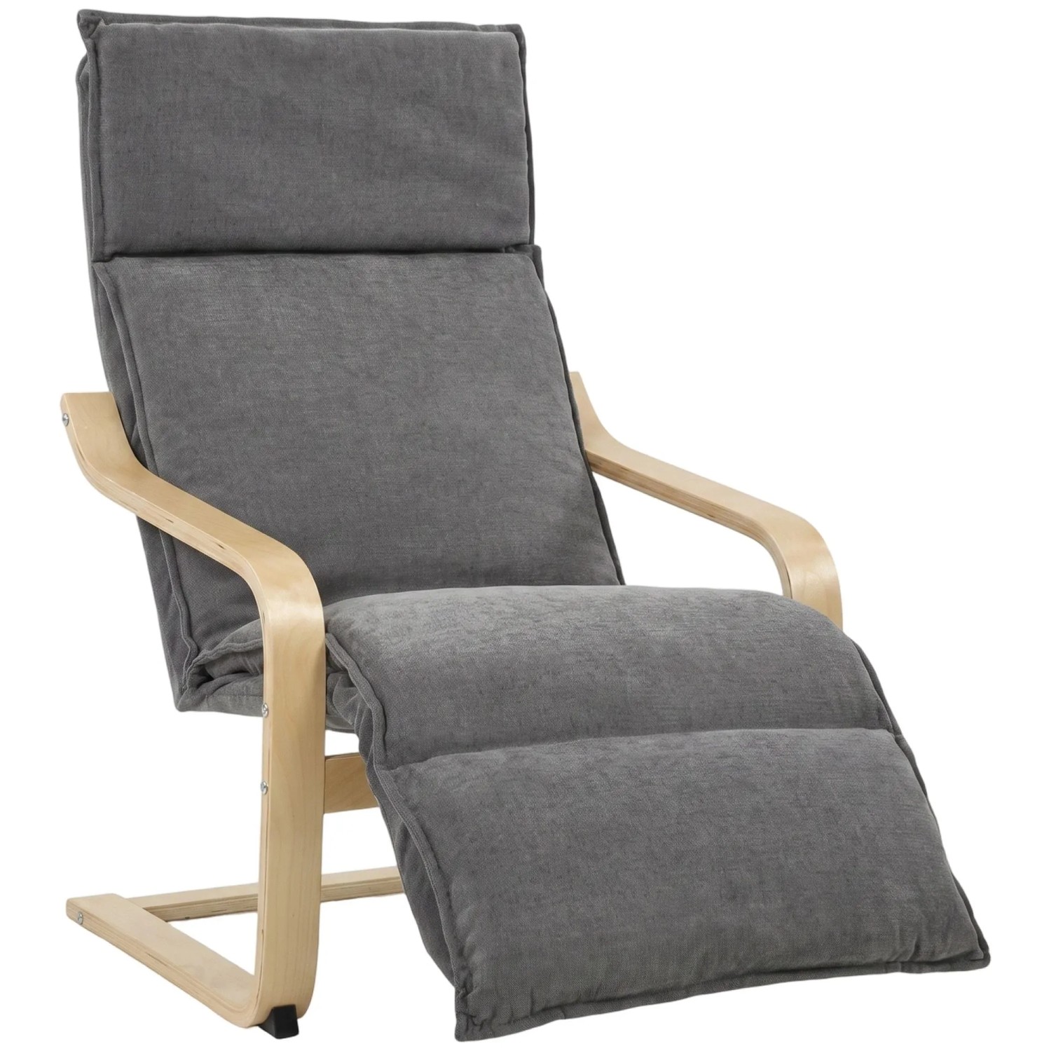 HOMCOM Sessel Polyester 67 x 90 x 105 cm Dunkelgrau