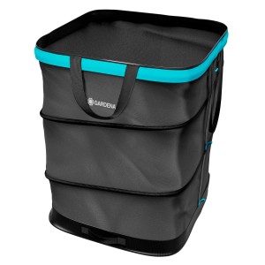 Gardena PopUp Gartenabfallsack, faltbar, 70x56x56 cm, grau. Praktischer Helfer für Gartenabfälle.