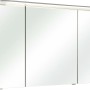 Pelipal Spiegelschrank Quantum 05, 120 cm breit, Anthrazit, mit drei Spiegeltüren und Beleuchtung.