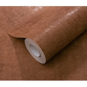 Rolle Erismann Vliestapete Elle Decoration 4 Shiny Concrete Terracotta mit Schwammoptik.