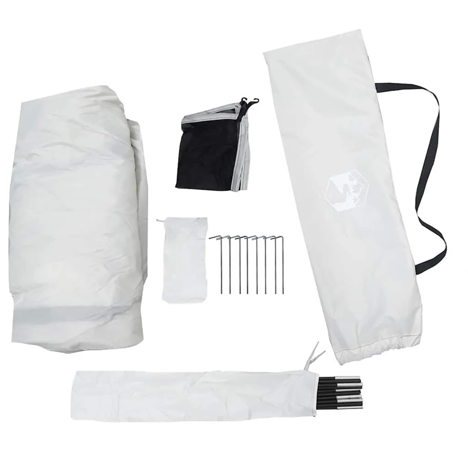 vidaXL Strandzelt Grau Wasserdicht 94528_13