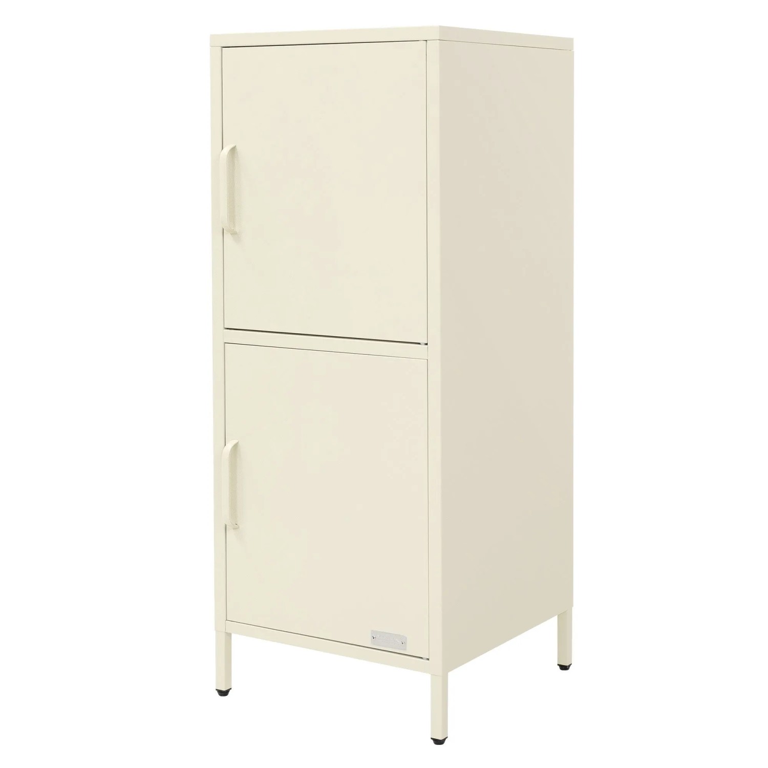 ML-Design Aktenschrank 40x101,5x40 cm Creme aus Stahl mit 2 Türen