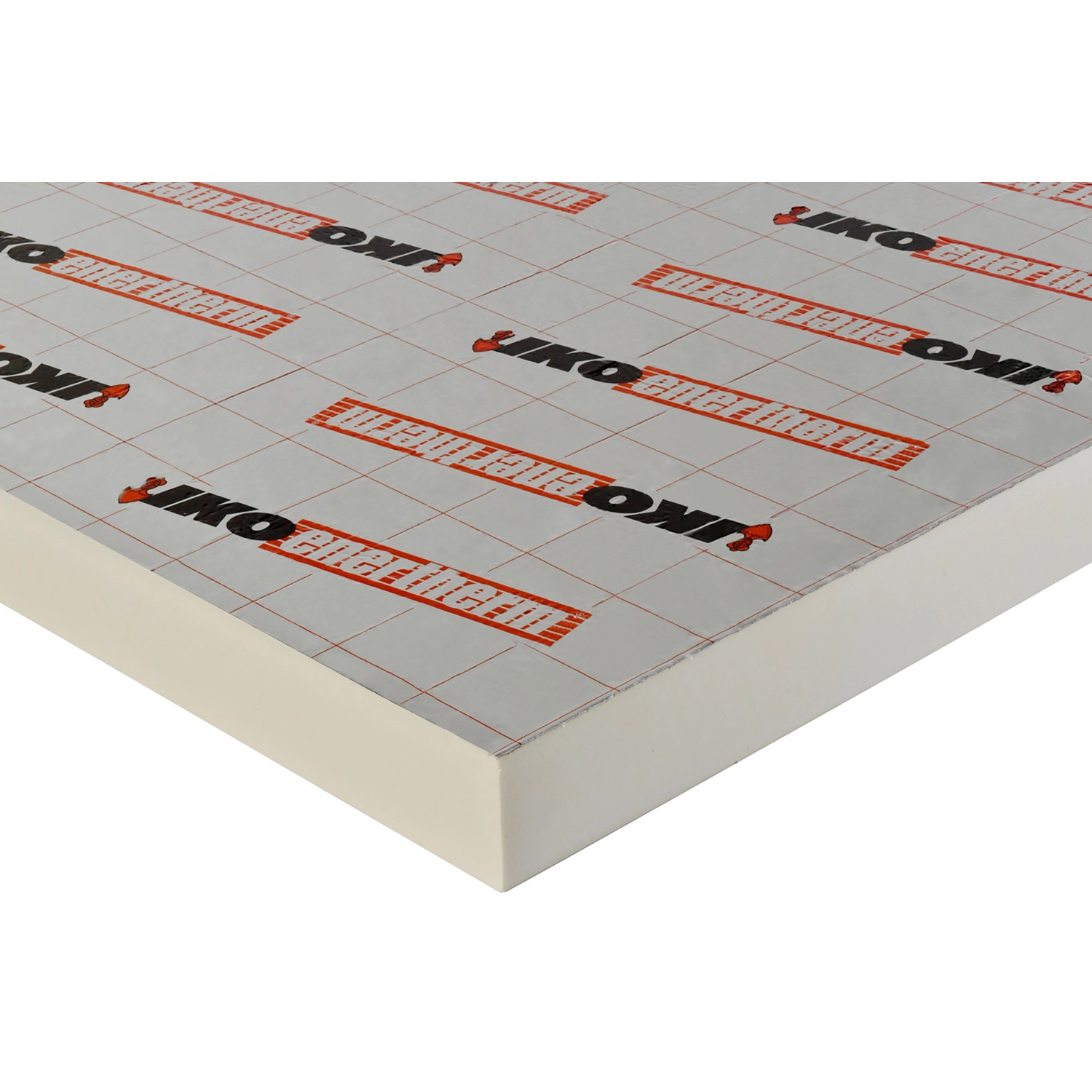 IKO Enertherm Pir Alu Fußbodendämmplatte, 1200x600x30mm, für optimale Dämmung unter Estrich.
