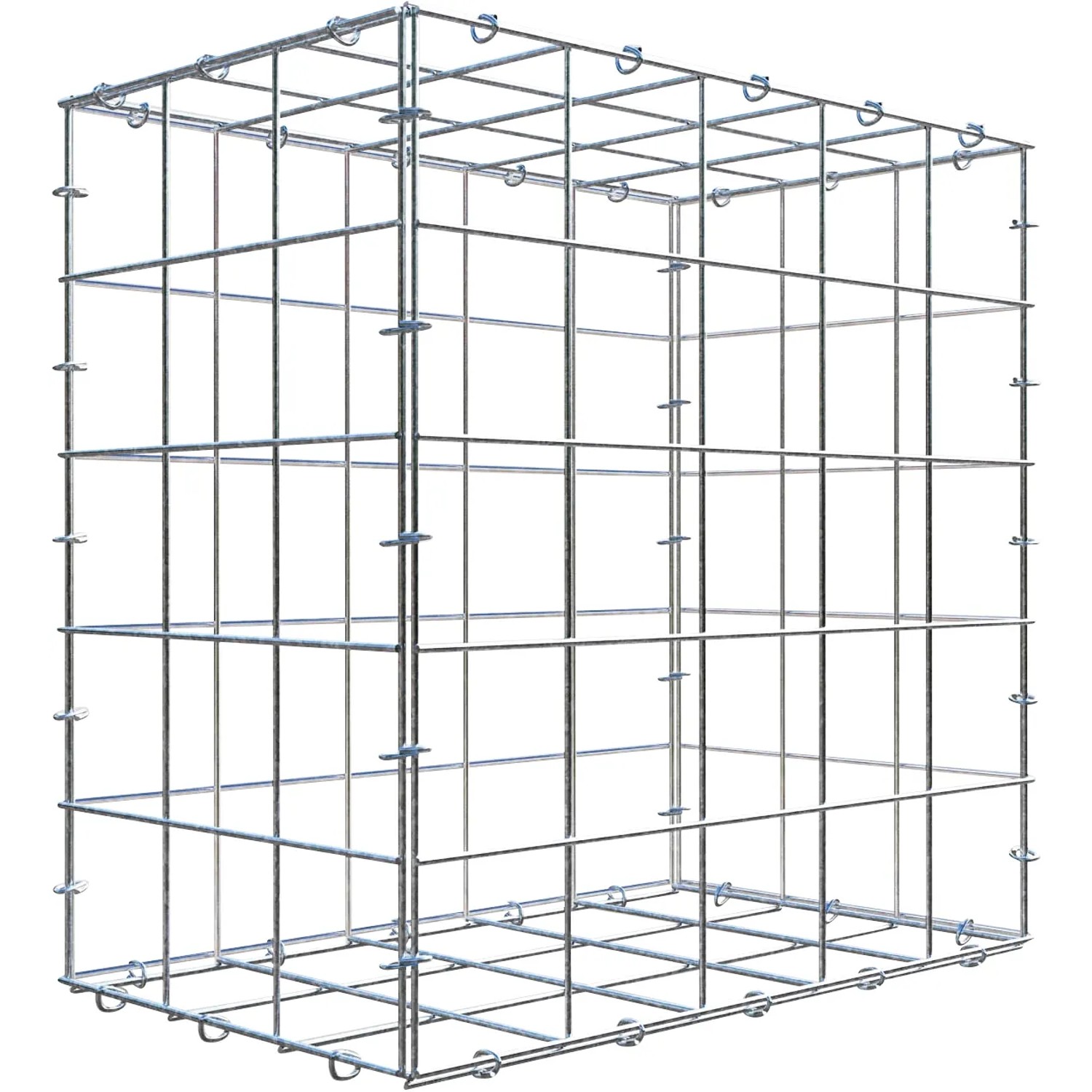 Gabiona C-Ring-Gabione 50 x 50 x 30 cm Maschenw 10 x 10 cm