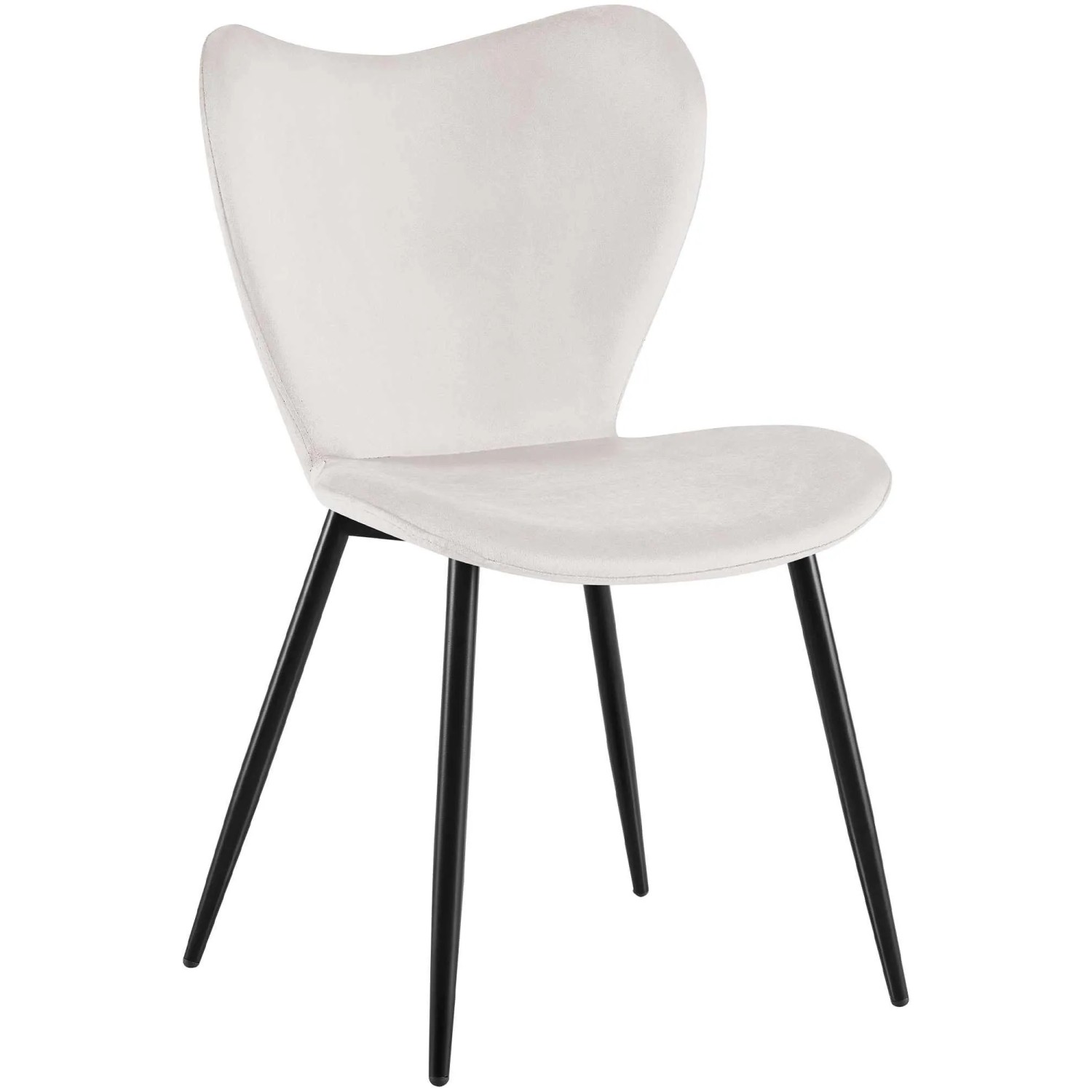 DELUKE Esszimmerstuhl COLON Samt Grau 50x58x80cm Essstühle Esszimmerstühle Küchenstühle Wohnzimmerstühle