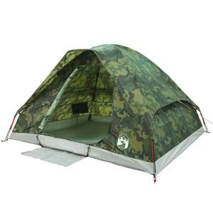 vidaXL Kuppel-Campingzelt 2 Personen Tarnmuster Wasserdicht 4009641