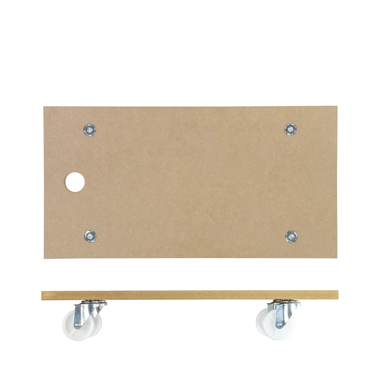 Wagner Transporthilfe aus MDF mit 4 Rollen und Griffloch, Tragkraft 200 kg.