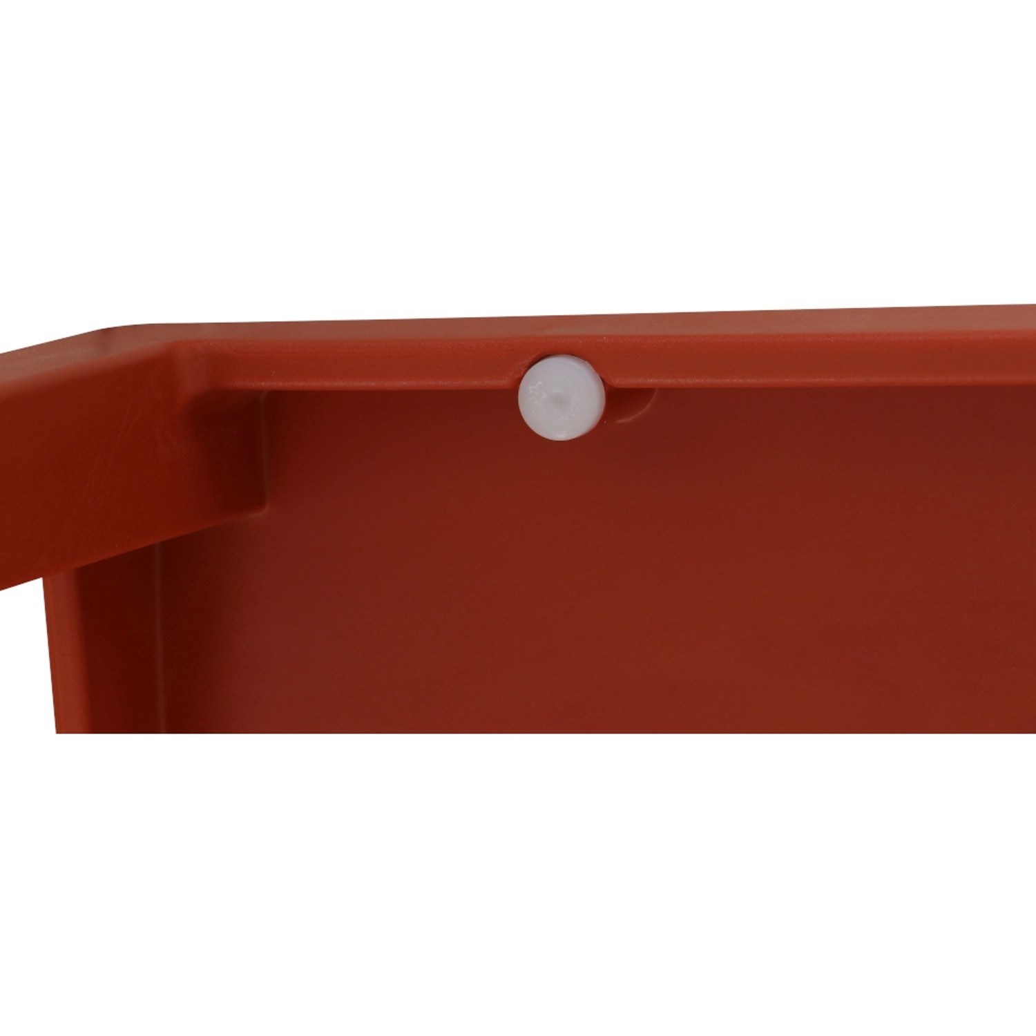 Detailaufnahme Siena Garden Stapelstuhl Square in Brick, Kunststoff, mit Gleiter