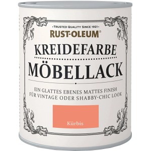 Dose Rust-Oleum Kreidefarbe Möbellack Kürbis matt, ideal für Vintage-Look.