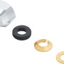 Quetschüberwurfmutter 8 mm mit Dichtungen und Einlegeringen für Quetschverbindungen.