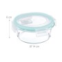 Relaxdays Glasbehälter mit Deckel Glas Transparent Luftdicht 6 x 400 ml_4