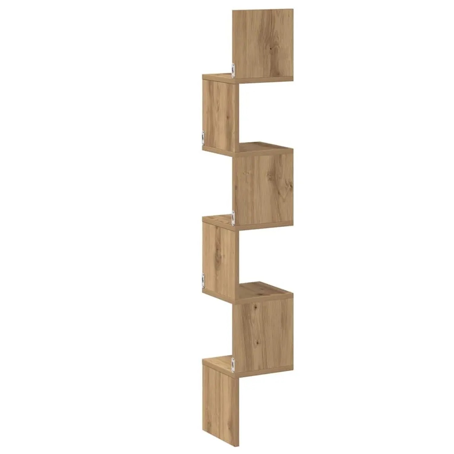 vidaXL Wand-Eckregal Artisan-Eiche 20x20x127,5 cm Holzwerkstoff 856615_6
