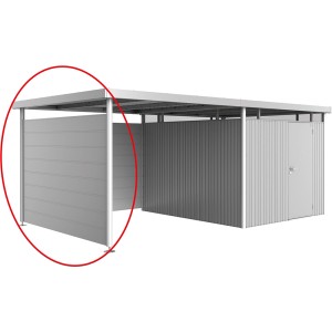 Biohort Seitenwand für HighLine Gerätehaus Gr. H2, silber. Gartenhaus Zubehör.