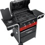 Char-Broil Gas2Coal 2.0 330 Kombigrill mit 3 Brennern und Seitenkochfeld, Holzkohle- und Gasgrill in einem.