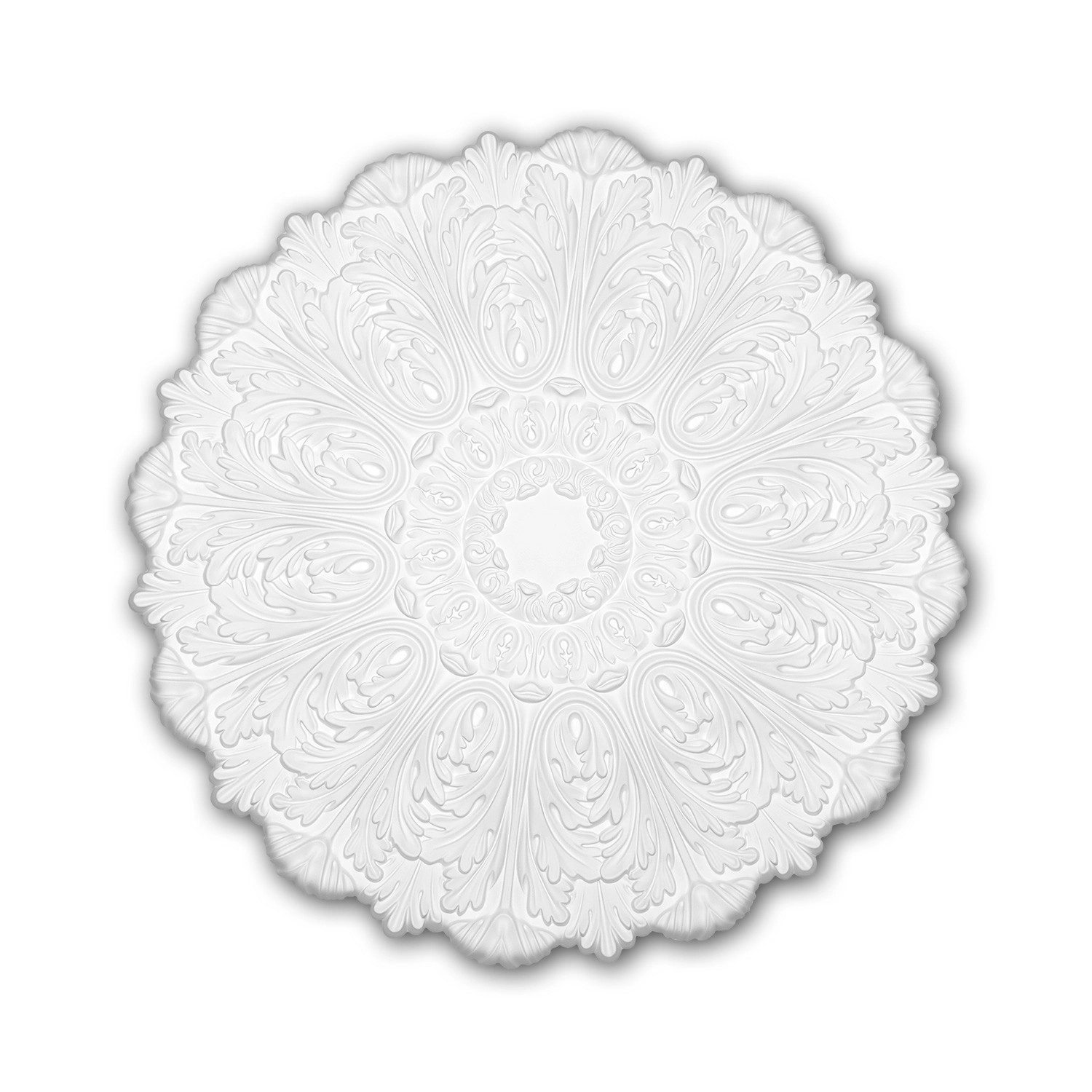 PROFHOME 156055 RoSette aus Polyurethan DeckenroSette Zierelement 75,2 cm 7 günstig online kaufen