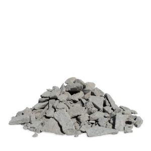 Galamio Frostschutzschotter 0-32 mm: hellgraue, kantige Steine für stabilen Unterbau und Drainage.