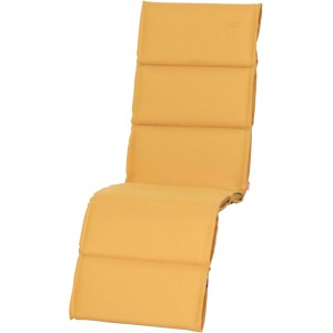 Gelbe Siena Garden Relaxauflage Stella, 170x48x6 cm, für Gartenliegen.