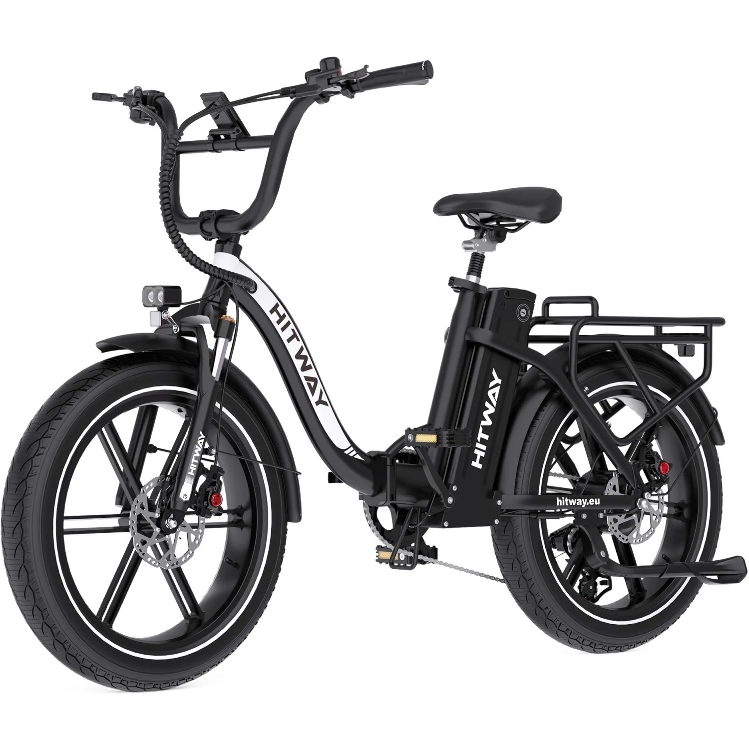 HITWAY E-Bike BK6S PRO 20 Zoll 18Ah Akku Reichweite 70-140KM 250W 7-Gang APP NFC