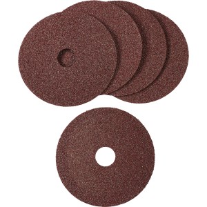 LUX Fiberscheiben Classic, 5 Stück, Ø 115 mm, Körnung 40 für Winkelschleifer.