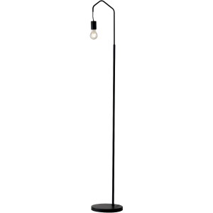 Schwarze Luce Design Stehleuchte Habitat, 1-flammig, Ø 27 cm, minimalistisches Design.