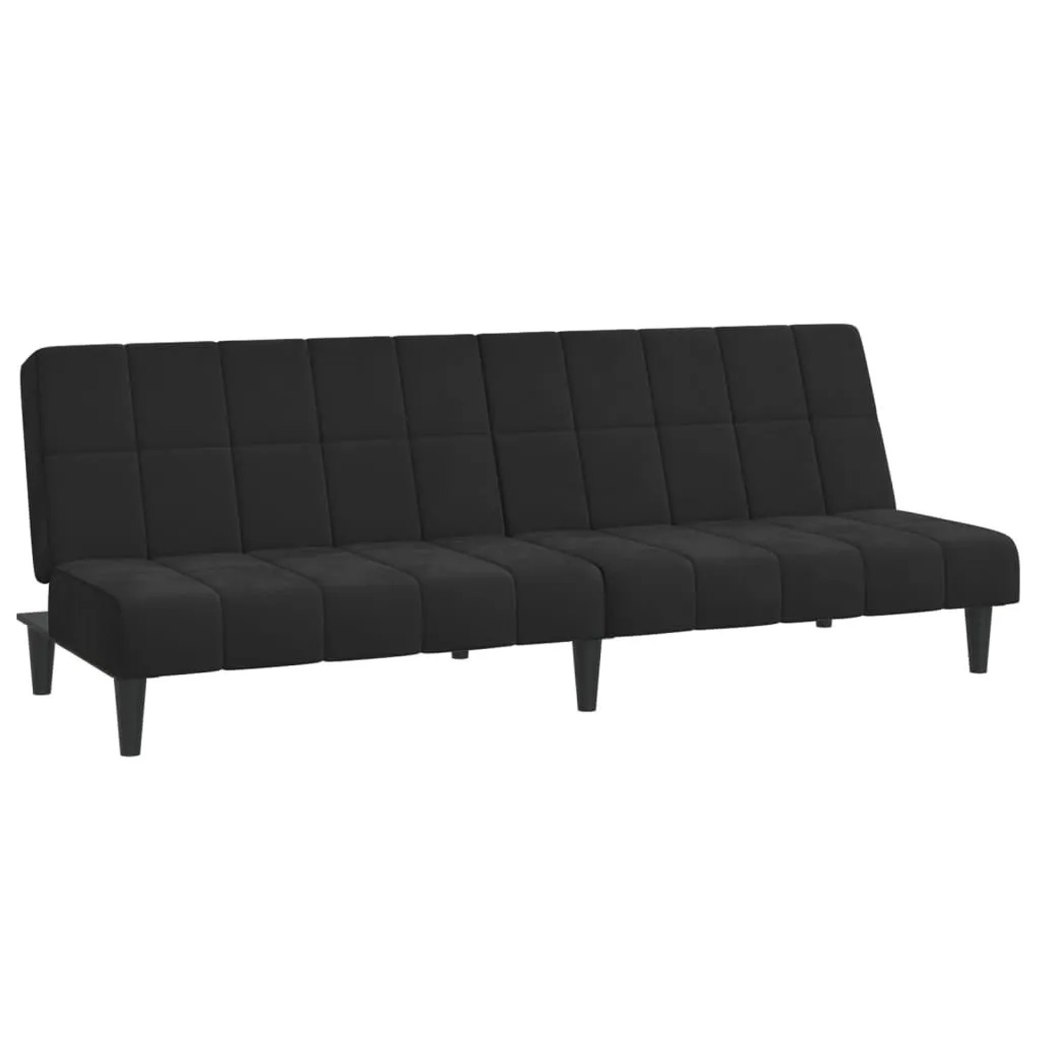 vidaXL Schlafsofa 2-Sitzer Schwarz Samt 375844 günstig online kaufen