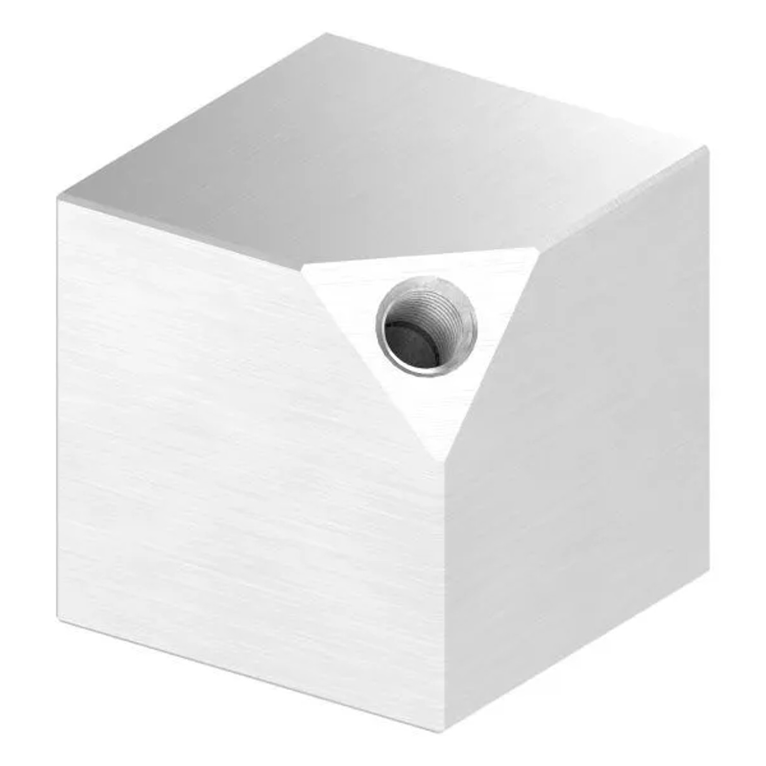 FeNau Würfel 40x40 mm Vollmaterial Mit Gewinde M8 V2A