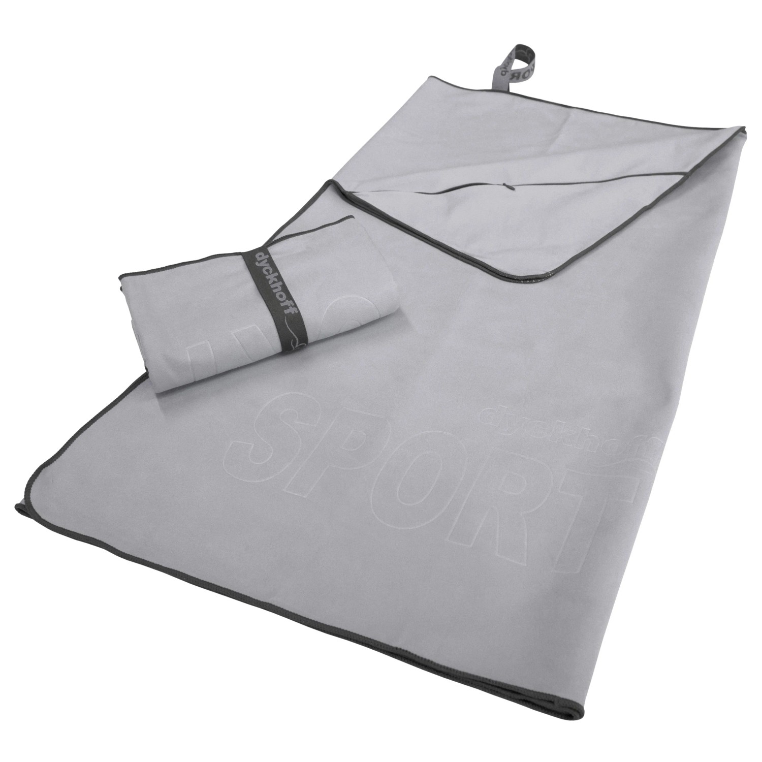 Dyckhoff Sporttuch Sports Mikrofaser Grau 60 x 120 cm