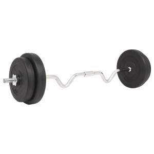 vidaXL Langhantel-Set 30 kg 91399