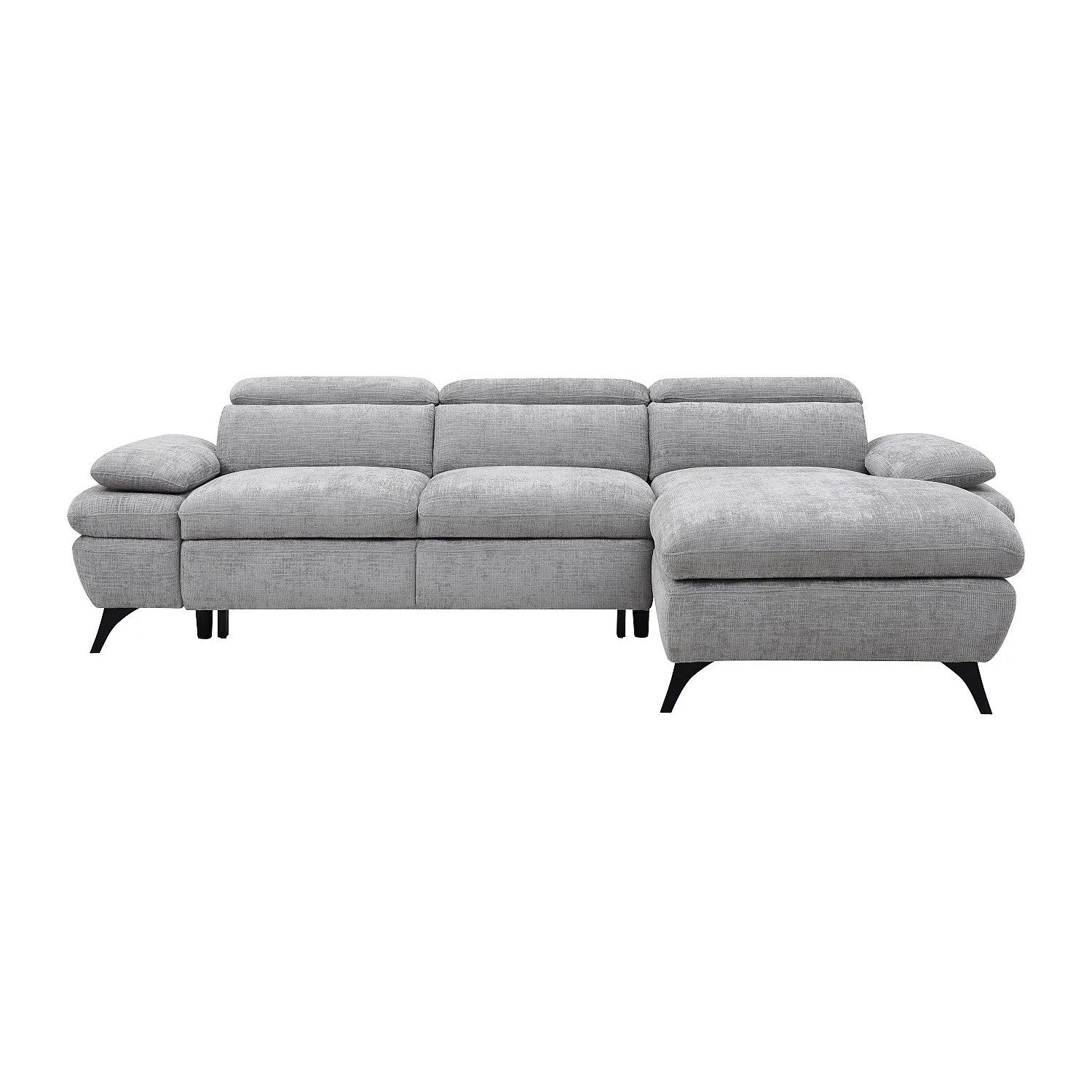 Vente-unique Schlafsofa Surdeli Grau 284 cm