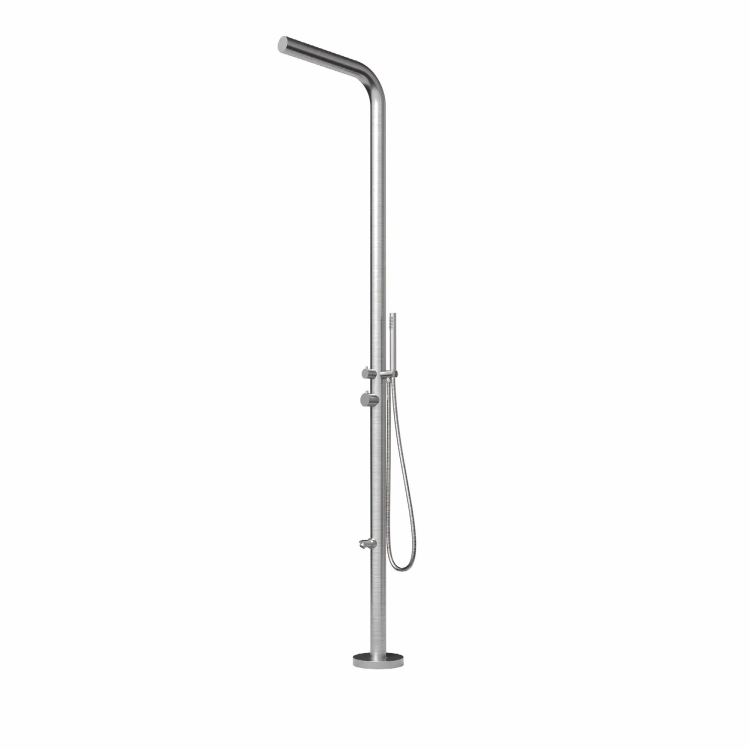 Eclipse Designer Gartendusche Außendusche Duschsäule Dusche aus Gebürstetem 316 Edelstahl Modell NALU mit Warm- & Kaltwa...