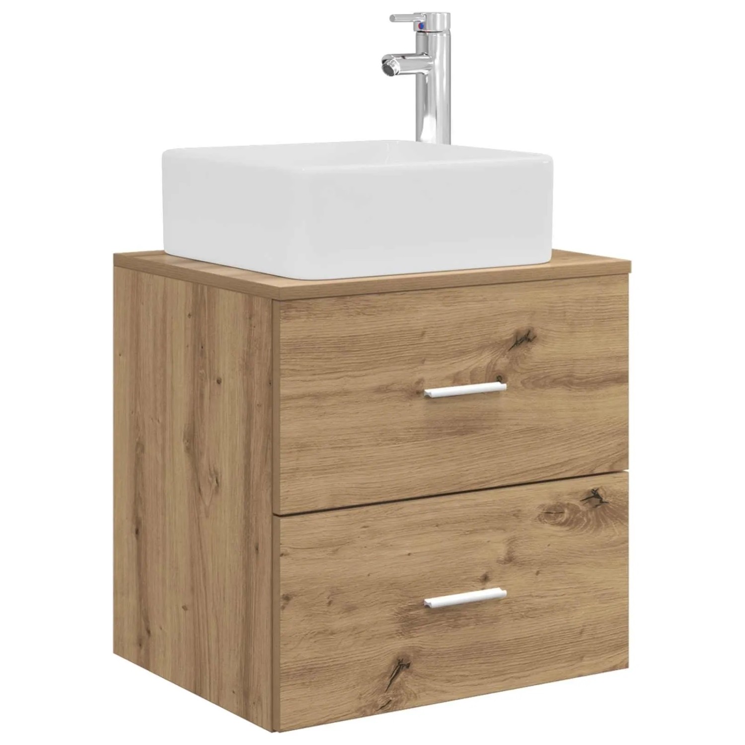 vidaXL Wandmontierte Waschtisch Artisan-Eiche 49,5 x 41 x 63 cm 890277