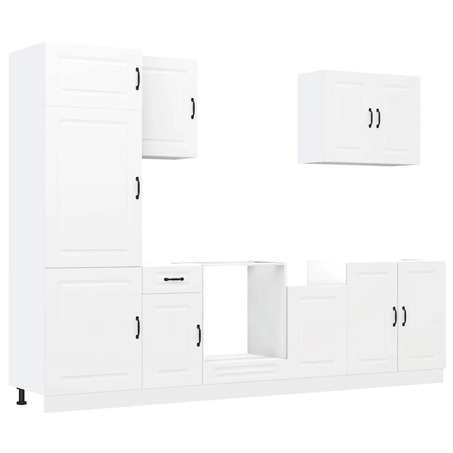 vidaXL 7-Tlg Küchenschrank-Set Kalmar Weiß Holzwerkstoff 3314761 günstig online kaufen