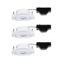 Einbauleuchten-Set, 3-Step-Dim, schwenkbar, LED, 3x4,8W, 3000K, 230V, Weiß, 3er Set