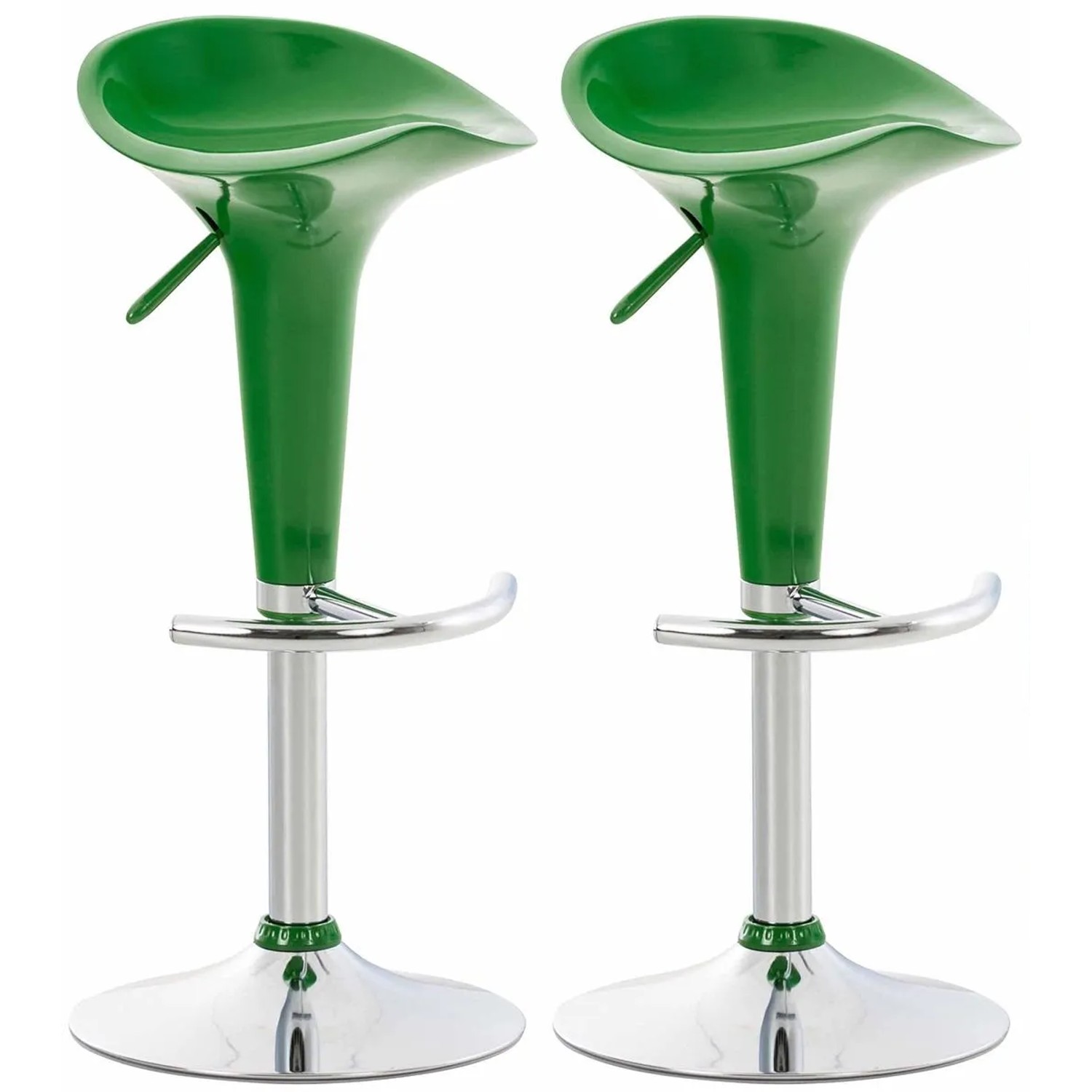 CLP 2er Set Barhocker Saddle Grün