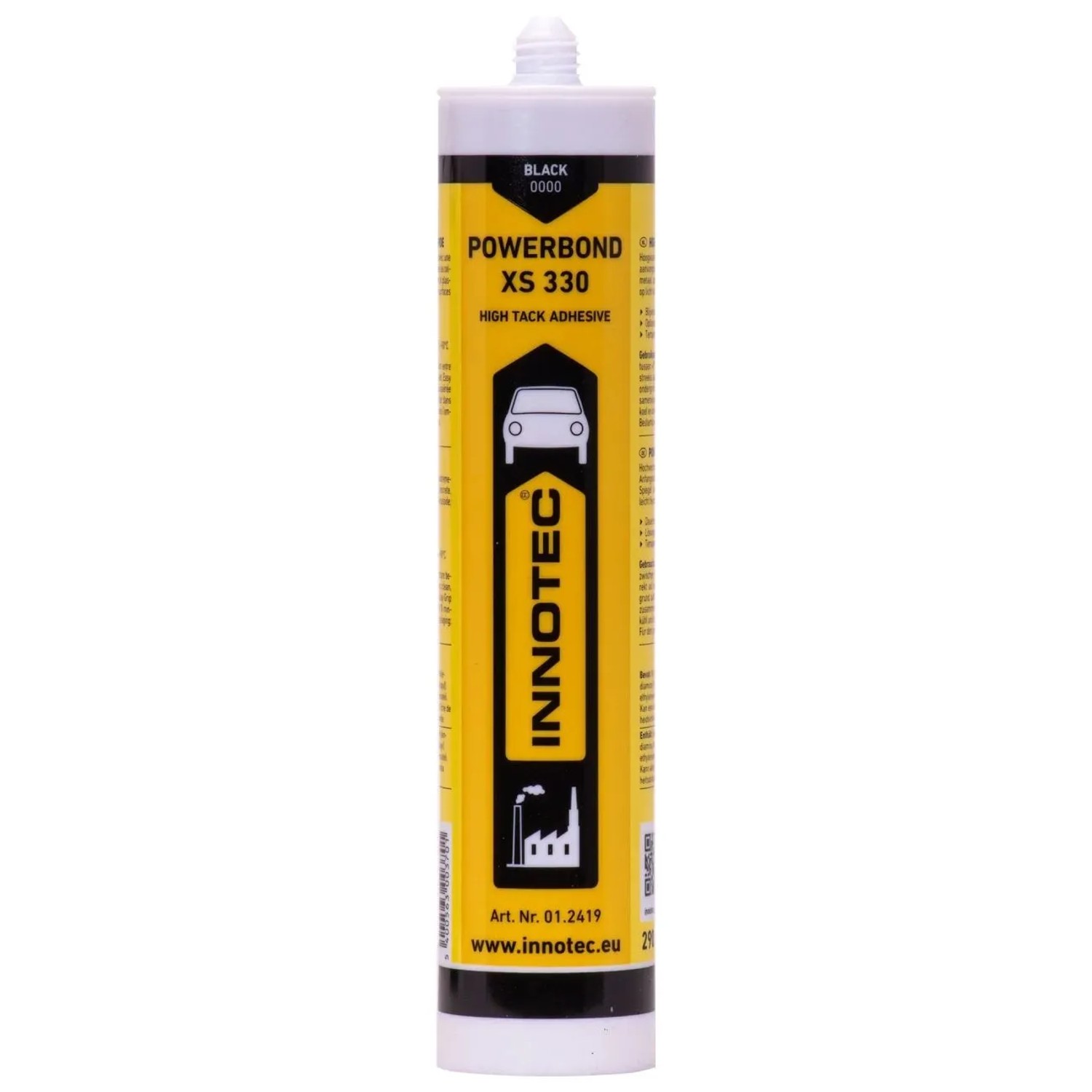 Innotec Powerbond Xs 330 Montagekleber Schwarz 290 ml mit Mischhülse