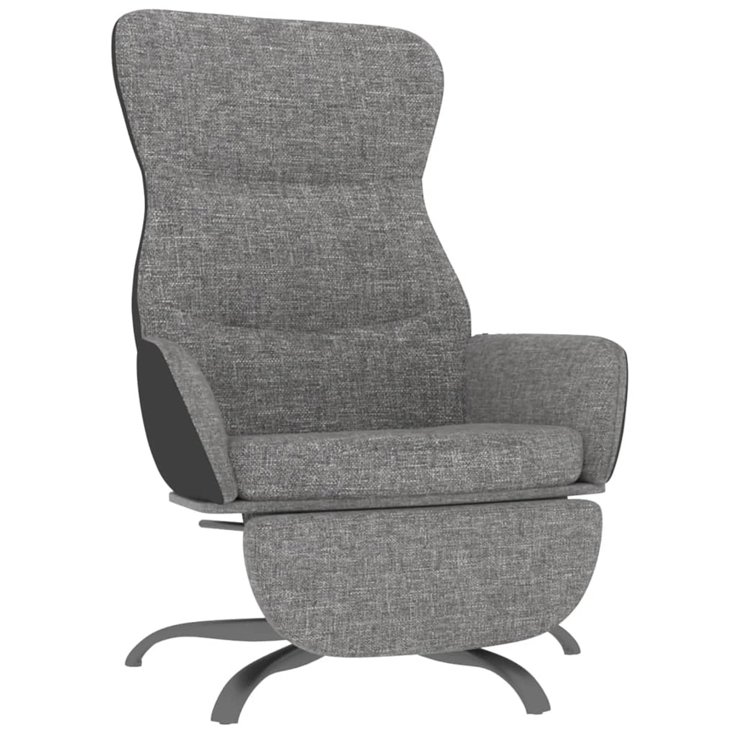 vidaXL Relaxsessel mit Fußteil Hellgrau Stoff 3097465 günstig online kaufen